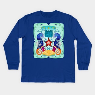 Sea life panoply Kids Long Sleeve T-Shirt